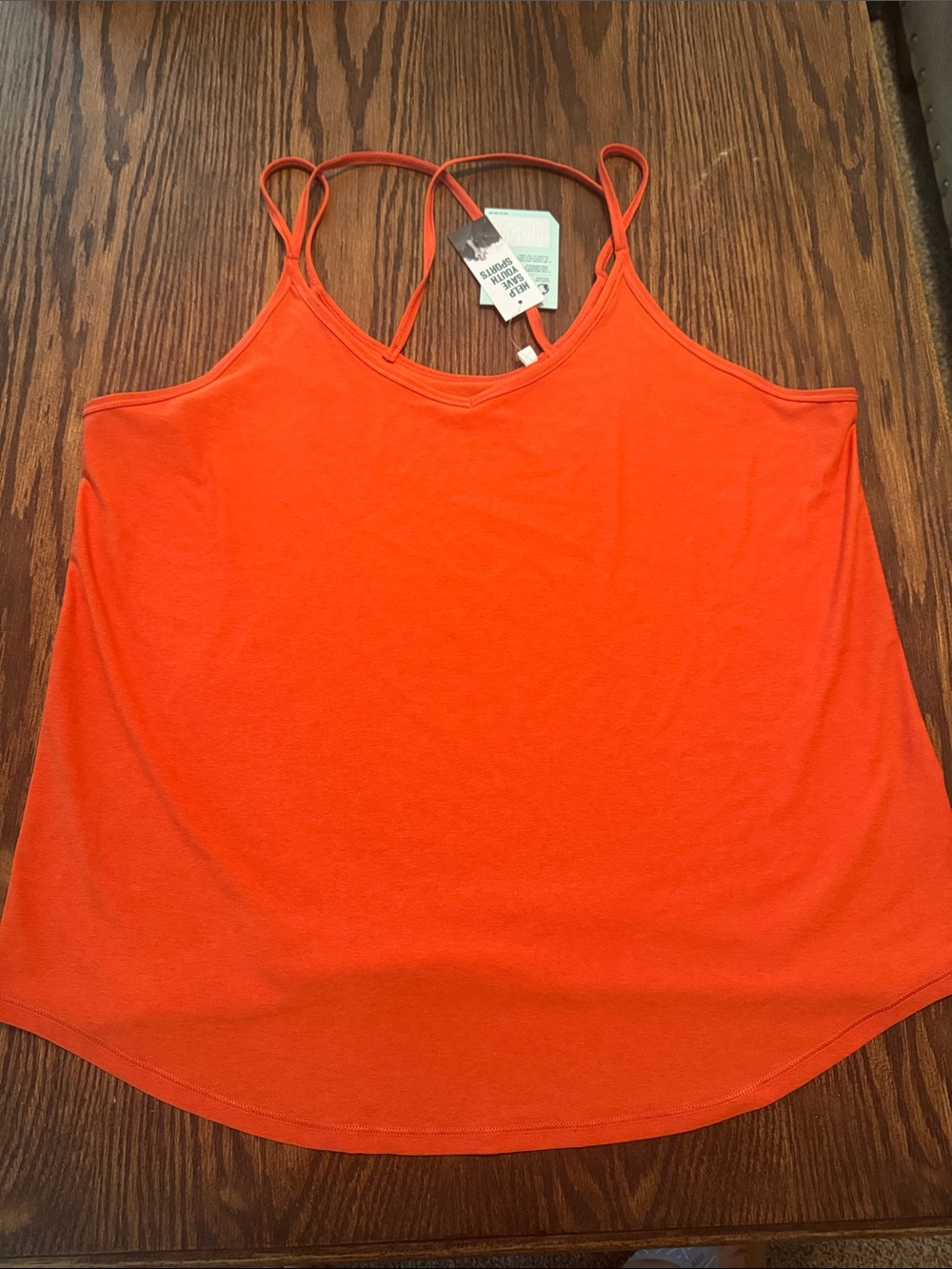 DSG Bright Orange Double-Strap Camisole